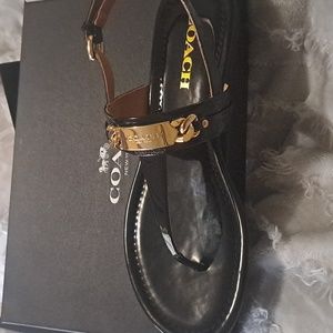 Coach Patent Sandals